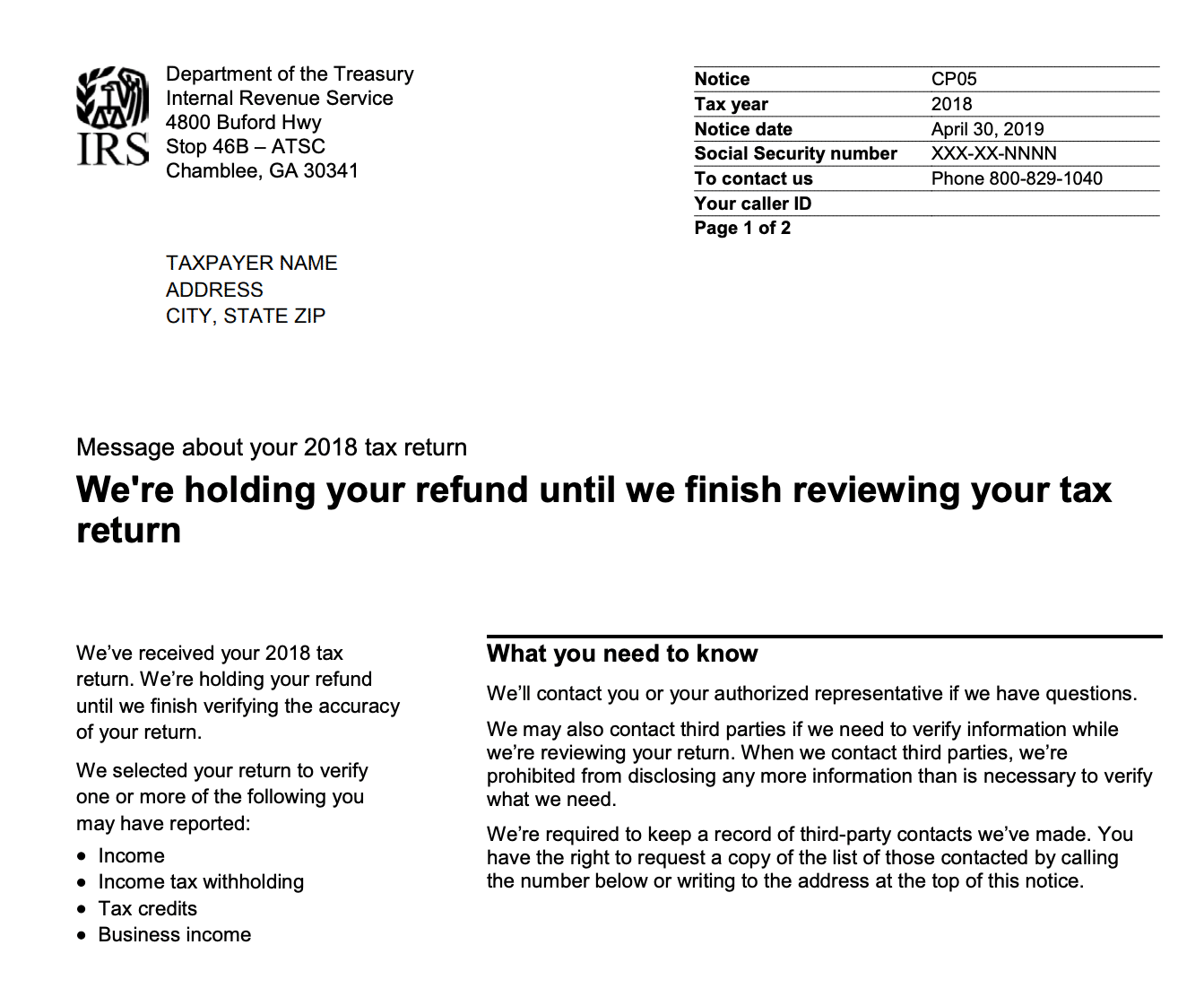 CP05 Letter Example